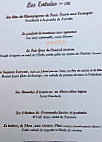 L'atelier Gourmand menu