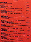 Pizza Paradiso menu