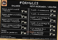 Boulangerie Marie Blachère menu