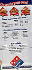 Domino's Pizza menu