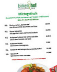 Restaurant Birkenhof menu