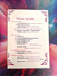 Le Mandarin de Chine menu