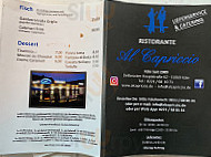 Al Capriccio menu