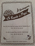 La Tourte De Papi menu