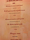 L'auberge Gourmande menu