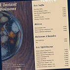 L'instant Cuisine menu