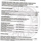 Cerveceria Popular menu