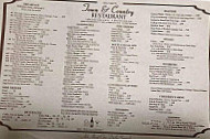 Paddle Inn menu