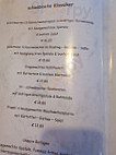 Gasthof Hirsch menu