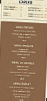 La Grange Du Pin menu