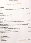 La Papeterie menu