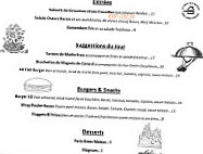 Xo Bistro menu