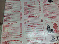 Joe's Pizza menu