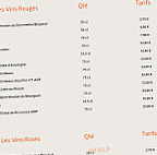 La Table Brayaude menu