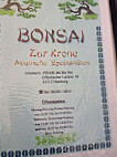 Zur Krone menu