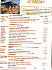 Brasserie Le Toscan menu