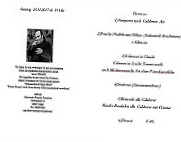 Pescatore Foresta menu