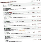 Le Kiosque à Pizzas menu