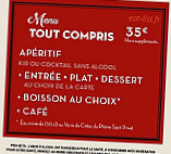 Bistrot Du Boucher menu