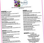 Blue Plate menu