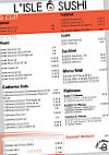 L'isle O Sushi menu