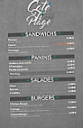 Coté Ti Plage menu