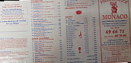 Monaco Pizza-Service menu