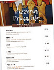 Prima Fila menu