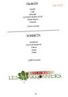 Les Marronniers menu