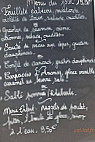 Le Saint-pierre menu