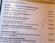 Mittweida´s Stube menu