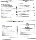 Le Hibou menu