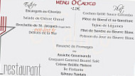 O'calyco menu