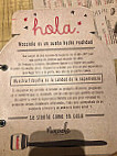 Nocciola menu