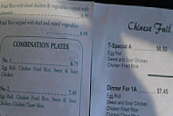 Dragon Restaurant menu