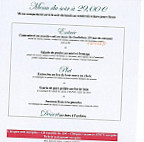 Restaurant Villa Sorriso menu