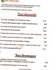 Bistrot du Terroir menu