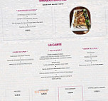 Le Mess menu