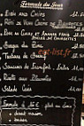 Le Zinc Du 16 menu