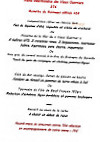 Le Vieux Quartier menu