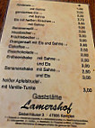 Lamershof menu