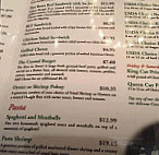 Crystal Grill menu