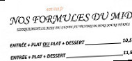 Le Rozell menu