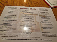 Brauhaus Lüdde menu