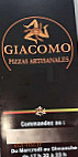 Giacomo menu