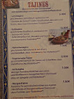 Marrakesh menu