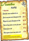 Le Castelbon menu