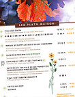 Restaurant Bar Glacier Le P 'tit Clapot menu