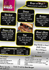 Le Bon Burger menu