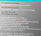 La Maison De Jules menu